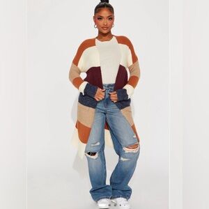 Color Block Cardigan